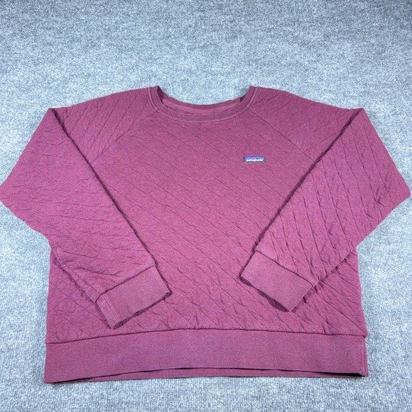 Patagonia Tops - Patagonia Organic Cotton Quilt Crewneck Sweatshirt Burgundy XL 25310 FA20